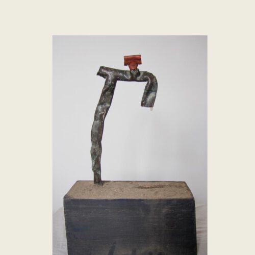 Wasserhahn Objekt aus Fundstücken